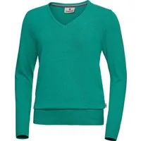 Jacques Britt V-Ausschnitt-Pullover Hautsympathisch und formstabil dank 100% Baumwolle