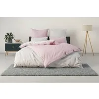 OTTO home Wendebettwäsche Desner2 100% Microfaser, extra weich, allergikerfreundlich, Microfaser, 3 teilig, Premium Qualität, uni, schnell trocknend, pflegeleicht, ab 135x200 cm
