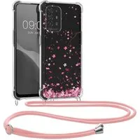 kwmobile Handyhülle Hülle für Oppo A94 (5G), Silikon Handyhülle mit Kette - Handykette Handyband