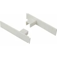Liedeco Sichtschutzbefestigungen Zubehör-Set Seitendeckel, Vorhangschienen, (2-tlg)