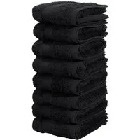 OTTO home Gästehandtücher Vanessa, 8 Gästehandtücher, 30x50cm, in Standard- und Premium-Qualität, Walkfrottee (Set, 8-St), Handtücher mit Bordüre, 100% Baumwolle, einfarbig, weich