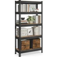 SONGMICS Standregal Bücherregal, Lagerregal, Regal mit 5 Ablagen, verstellbar, für Küche, Wohnzimmer