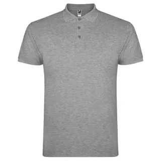 Roly - "Star" Poloshirt für Herren, meliert (Grau meliert)