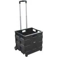 VISO Klappbox, mit Teleskopgriff und Rädern, Traglast 35 kg