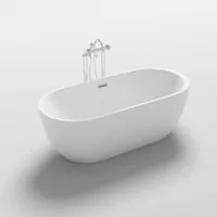HOME DELUXE Badewanne Freistehende Badewanne CODO 170 x 80 x 58 cm, (2-tlg)