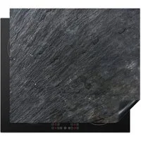 MuchoWow Herd-Abdeckplatte Schiefer - Abdeckplatte - Schwarz - Induktionsschutz - Design, Vinyl, (1 tlg), Ceranfeldabdeckung Küche, Herdabdeckplatte Einteilig, 60x52 cm