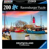 Ravensburger Puzzle Deutschland Collection, Der Hafen von Büsum, 200 Puzzleteile, Made in Europe