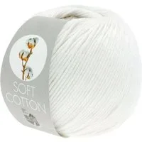 LANA GROSSA Soft Cotton Häkelwolle, 140 m