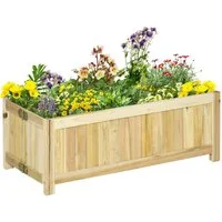 MC Star Hochbeet Klappbares, Massivholz, Wetterbeständig, 70 cm x 30 cm x 25 cm (Natur)