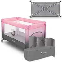 lionelo Baby-Reisebett Stefi, 120x60 cm Tragetasche  Klappbaren  Seiteneingang