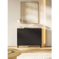 Selsey Sideboard VELDIO NEW, Sideboard mit Rillenfront – 2 Türen & 2 Schubladen, 100 cm