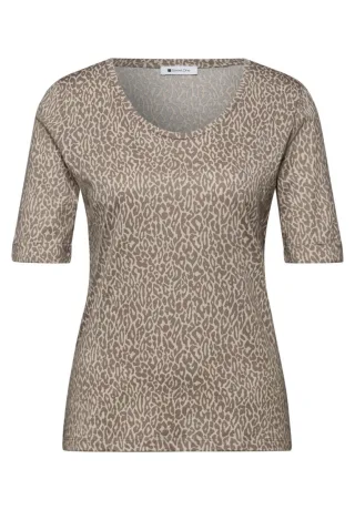 Street One - Leo T-Shirt braun - Gr. - 36