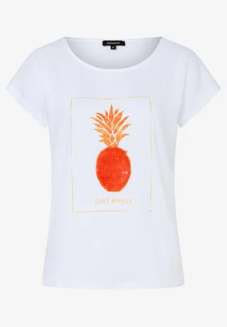 MORE & MORE - Kurzarmshirt weiß - Gr. - 44
