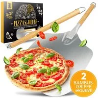 Loco Bird Pizzaschieber aus rostfreiem Aluminium, Pizzaheber mit abgerundeten Kanten