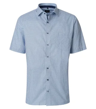 VENTI - Businesshemd Kurzarm blau - Gr. - 42