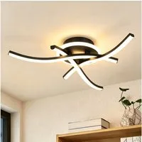 BlingBin Deckenleuchte LED Deckenlampe 21W, 3000K/4500K/6500K, LED Lampe 2100lm, Innenbeleuchtung, LED fest integriert, warmweiß, Naturweiß, Kaltweiß, Wohnzimmerlampe mit Memory Funktion für Schlafzimmer, Büro, Küche& Flur