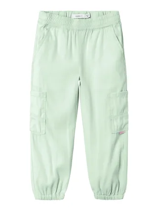 NAME IT - NMFBELLA ROUND TWILL PANT 9347-BU NOOS silt green - Gr. - 104