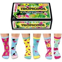 United Oddsocks Freizeitsocken Verrückte Socken Oddsocks Tropicool für Frauen im 6er Set