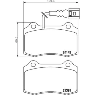 Hella Bremsbel?ge vorne Seat Leon 1,8