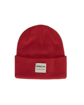 msch copenhagen - MSCHMojo Logo Beanie Flame Scarlet - Gr. - OS