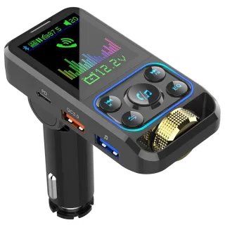BC83 Car Bluetooth MP3 Player FM Transmitter Car Charger 2 in 1 30W QC3.0 PD3.0 Fast Charge MP3 FLAC AUX Car Audio Adapt