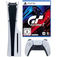 Playstation PS5 Konsole Slim Disk Laufwerk + Gran Turismo 7 Bundle 1TB (Bundle), Bundle Set Console