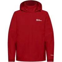Jack Wolfskin Regenjacke Trailtime 2-Lagen (wasserdicht, atmungsaktiv) rot Herren