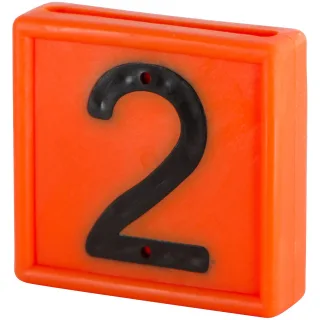 Kerbl Nummernblock, 1-stellig 10er Pack orange orange - 208462