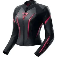 Rebelhorn Motorradjacke Diva ST Damen Motorrad Lederjacke Rückenprotektor enthalten,Verbindungsreißverschluss,Ellenbogenpro