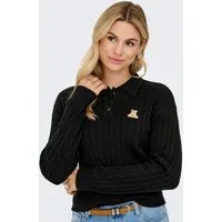 ONLY Strickpullover ONLKATIA LS CABLE POLO CC KNT