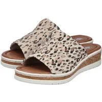 Rieker Pantolette Sommerschuh, Hausschuh, Keilabsatz, zum Schlupfen