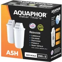 AQUAPHOR Kalk- und Wasserfilter Pack 2 A5H für hartes Wasser, Filterkartuschen, Bis zu 350 l. Kap., Zubehör für, Tischwasserfilter Provence, Smile, Prestige, AQUALEN Technologie