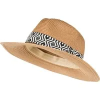 styleBREAKER Sonnenhut Panama Strohhut Hutband Azteken Muster (1-St)