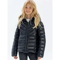 MINOTI Winterjacke Steppjacke mit Kapuze, im Metallic-Look Metallic-Look, trendiger Aufnäher, feste Kapuze