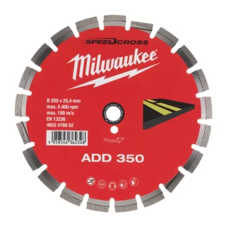 Milwaukee - Diamant-Trennscheibe Asphalt ADD350 - 4932478952