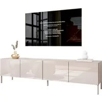 Lookway TV-Schrank COLGANTE 200 Kaschmir Hochglanz auf Füßen (2x TV-Schrank) Breite: 200 cm