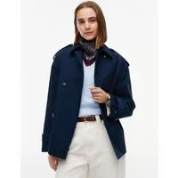 Tommy Hilfiger Kurzjacke COTTON SHORT TRENCH Baumwolle, Trenchcoat Style