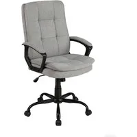 COSTWAY Bürostuhl, Drehstuhl höhenverstellbar mit Armlehnen & Rollen