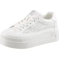 Buffalo PAIRED BLOOM Plateausneaker, Schnürschuh, Halbschuh, Freizeitschuh mit MemoryFoam-Innensohle