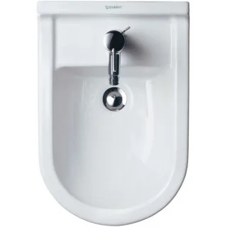 Duravit Starck 3 Wand-Bidet 2280150000 36,5x54cm, mit Hahnloch, Überlauf, Hahnlochbank, weiß