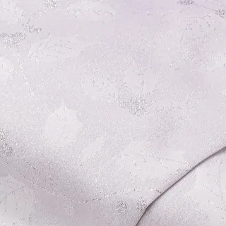 Jacquard "Ilex-Zweige" mit Glitzergarn, weiß/silber