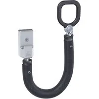 BASI Türkette Türspaltsperre, (Packung), Kratzschutz, gehärtete Stahlkette & Ummantelung, Kettenlänge 260 mm