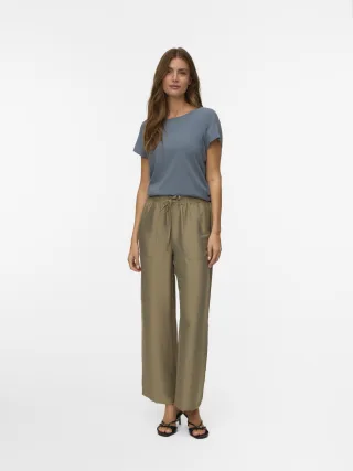 VERO MODA - VMTOMA HW STRAIGHT PANTS WVN LCS - Gr. - S