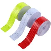 FELIXLEO Blitzlichtreflektoren Reflektorband Selbstklebend 3 Rollen 5m Neon Warnband Bike, (1 St)