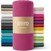 OTTO home Spannbettlaken PAPRIKA, Microfaser-Jersey, Gummizug: rundum, (1 Stück), Bettlaken Laken in zwei Qualitäten: Fleece & Jersey, schnelltrocknend