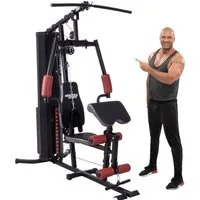 Miweba Sports Kraftstation 50in1 Profi Fitnessstation MK500 Pro - 60 kg Gewichtblock & Butterfly, 14 Gewichtsblöcke (Kraftstation, Brustpresse, Kraftstation für zuhause, Fitness Power Station, Sportgeräte für zuhause, Workout, Krafttraining, 50-tlg.,
