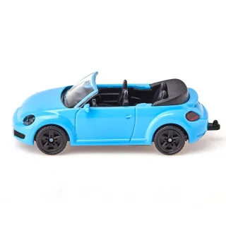 siku 1505 VW The Beetle Cabrio Metall/Kunststoff Hellblau Spielzeugauto für Kinder Anhängerkupplung
