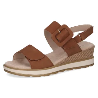 CAPRICE - Da.-Sandalette cognac nubuc - Gr. - 36