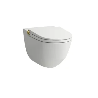 LAUFEN Dusch-T-WC wandh. RIVA 600x355x405 rim. we mt m. Controller Blassgold mt, H8206917630001 H8206917630001