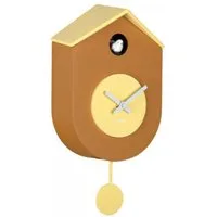 Karlsson Uhr Kuckucksuhr Wall Clock Grato Cuckoo Ocker Gelb